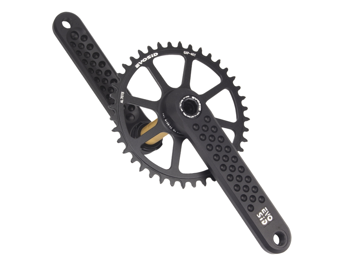 Platos y bielas Evosid para bicicleta de carretera (40 dientes, 50 dientes, 12 V, montaje directo CNC) para bicicleta de grava plegable Vayotoy