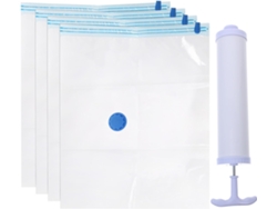 Juego Bolsas Almacenamiento Vacío Ahorrar Espacio Proteger Paquete 5 Unidades Pe Pa Bomba Manual Organizador