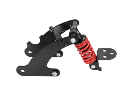 Suspensión trasera Xiaomi Pro y Pro 2 guardabarros luz trasera Negro/Rojo ULIP
