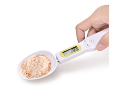 Báscula electrónica de cocina Nicecee con cuchara y pantalla LCD, minibáscula portátil conmutable de 500 g/0,1 g
