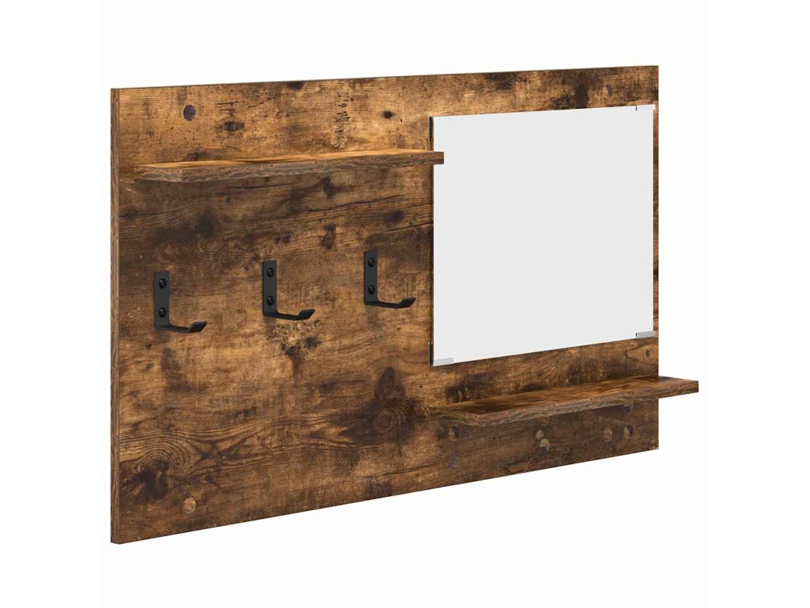 Perchero de pared de roble ahumado 90 x 10 x 50 cm MAISON EXCLUSIVE