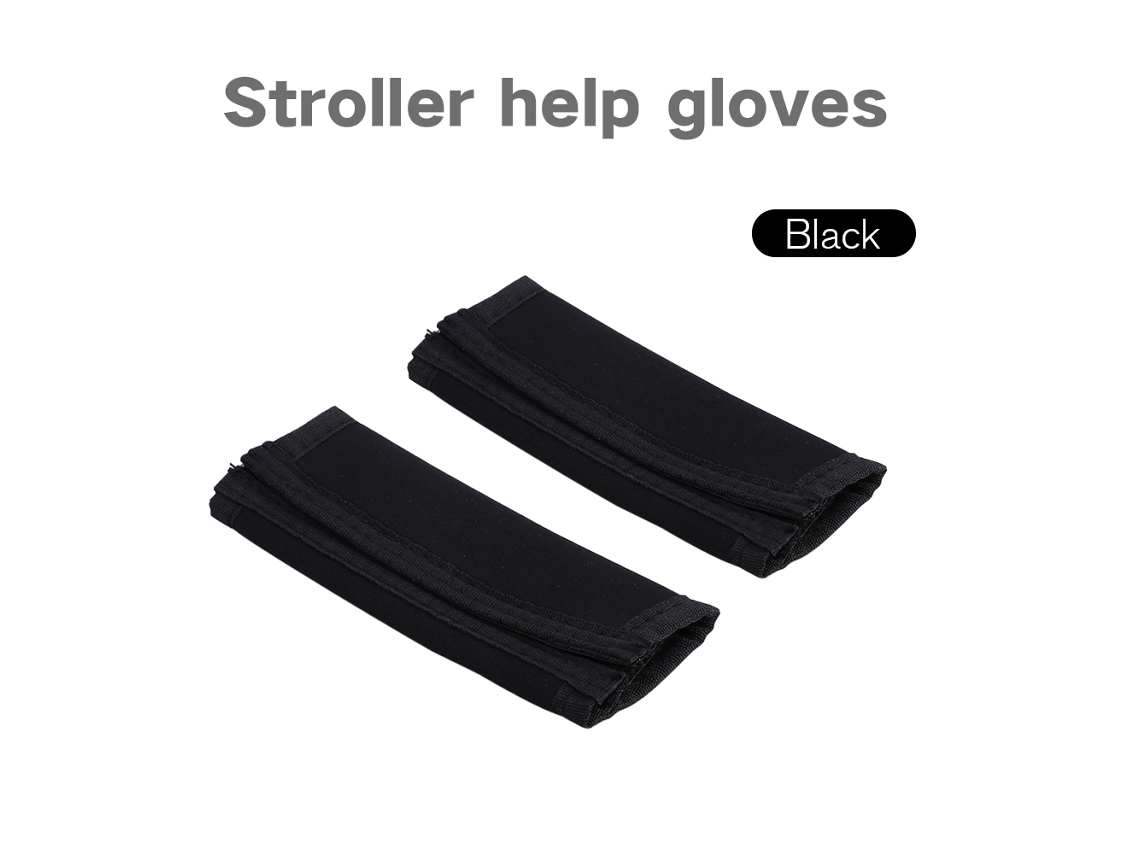 2 Protectores Antideslizantes Para El Manillar Del Cochecito De Bebé - Negro