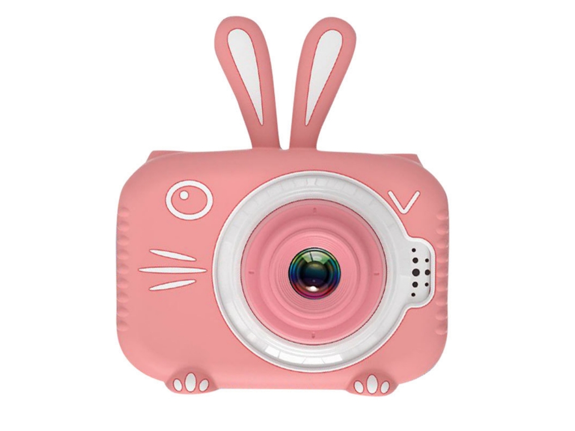 Cámara selfie portátil para niños de 3 a 12 años, con forma de conejo, 8 megapíxeles HD, pantalla IPS de 2 pulgadas, 32 g.