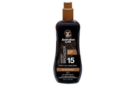Sunscreen Spf15 Spray Gel With Instant Bronzer Australian Gold 237 ml