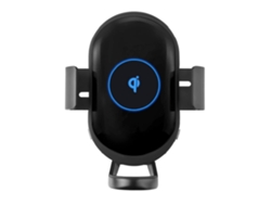 Cargador Carro Sem Controle Voz Carregamento Rápido Qi YEMAESRE Negro
