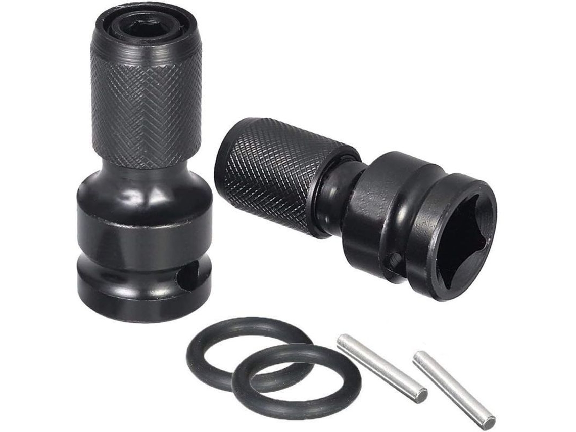 Adaptador De Socket De Conector Cuadrado A Hexagonal Femenino, Set De 2