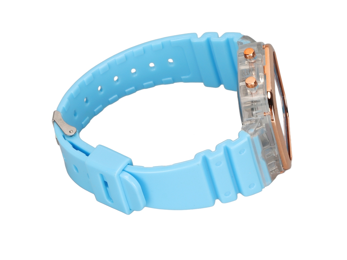 Reloj Deportivo Digital Para Niños Azul Claro Resistente Al Agua