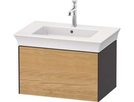 DURAVIT Tulip blanco, mueble de baño montado en la pared, ancho 684 x profundidad 458mm, con 1 extractor, con tecnología de punta, WT42410