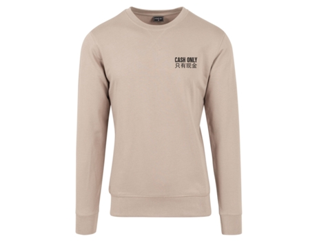 Camiseta de Hombre MISTER TEE Cuello Redondo Only Cachemira Beige (L)