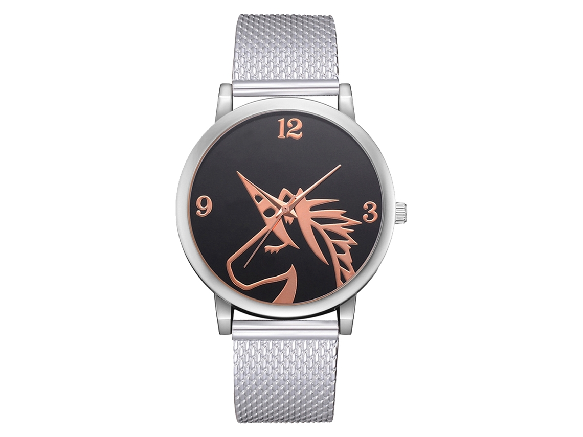 Reloj De Pulsera Unisex De Cuarzo Ccq Con Correa Grande De Cuero Naranja.