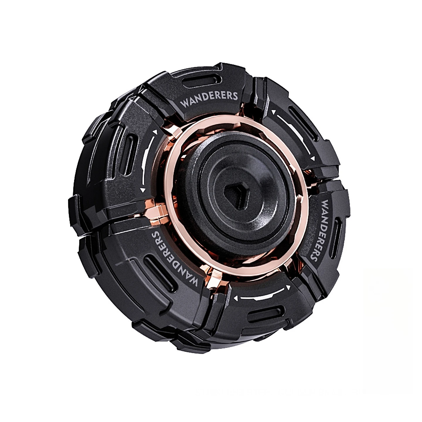 Fidget Spinner De Metal Negro Para Aliviar El Estrés