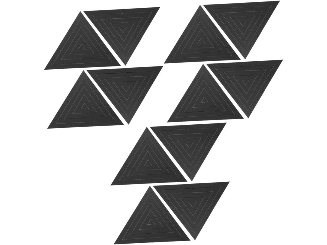 3 Triangulares 20 3 Juego De Pegatinas De Pared Con Efecto Acrílico Único