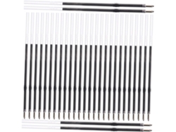 Pacote com 500 Refis para Caneta Preta, Tinta Macia, Compatíveis com Canetas Retráteis