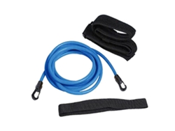 Cinturón de sujeción de 4 m para entrenamiento de natación, color azul.