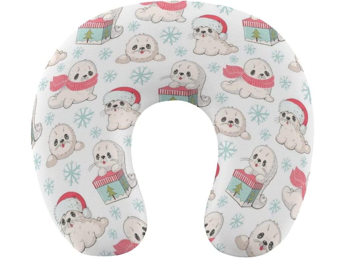 Almohada Bonita Viaje Forma Espuma Viscoelástica Viscoelástica Fácil Relajación Cómodos Familia.brfácil