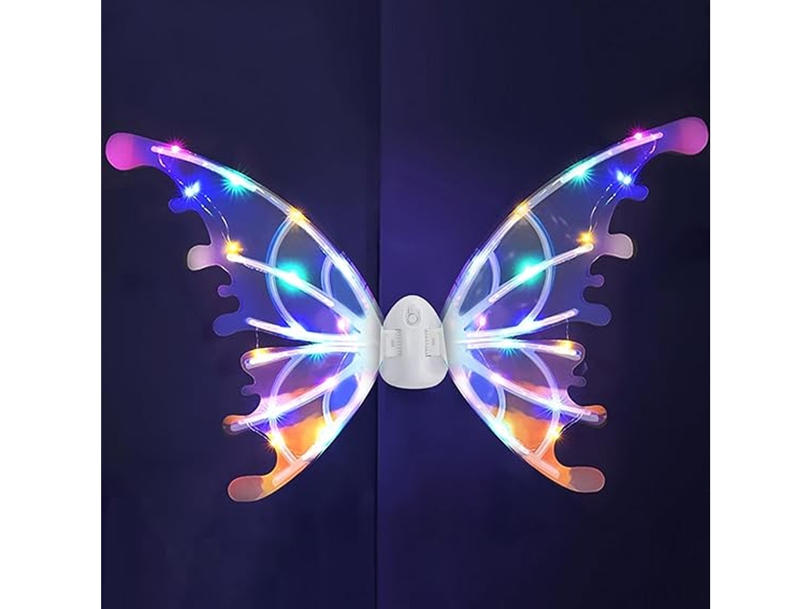 Alas de mariposa eléctricas con luz, juguete para niños, alas de ángel, regalo de fantasía