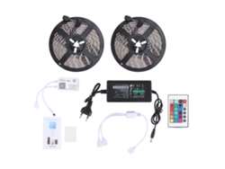 2026-cinta Led Rgb 10m Impermeable Con Chip 5050, Controlador Wifi Y Control Remoto Para Iluminación Interior