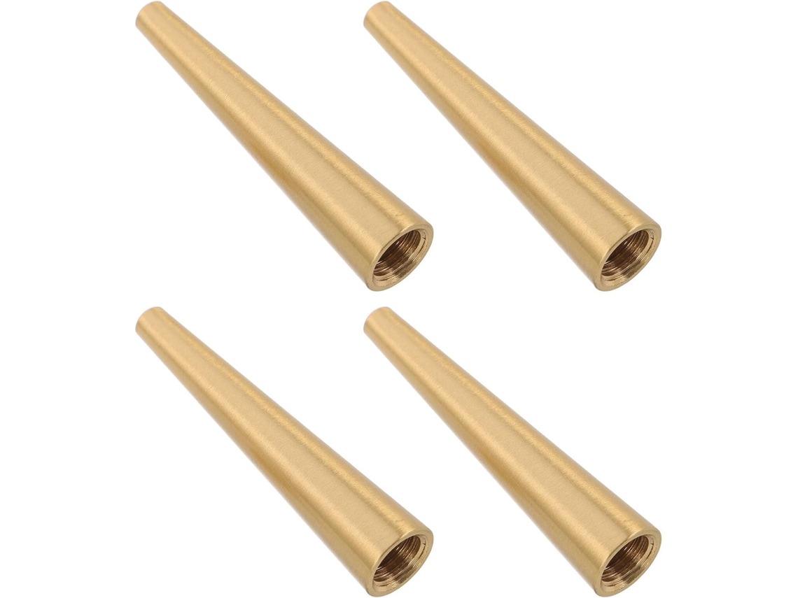 Juego De 4 Patas Cónicas De Latón De 60 Mm Para Muebles, Elevadores Decorativos Para