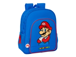 Mochila Escolar SUPER MARIO Play (Azul - Rojo - Poliéster 300D)