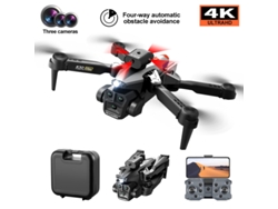 Minidron plegable K10 Max con cámara 4K (3 baterías, 15 min de autonomía, negro)