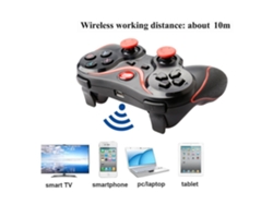 Controlador de juegos inalámbrico Bluetooth X3 para juegos móviles compatible con teléfonos iOS/Android Negro YUNZII