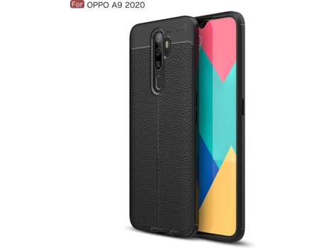 Carcasa Oppo A9 2020 Rugged Leather Negro