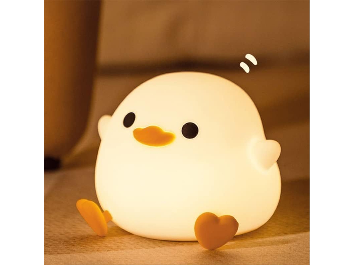 Luz nocturna infantil, recargable por USB con temporizador, de silicona, ideal como regalo de cumpleaños o Navidad.