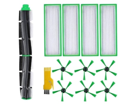 Acessórios de Aspirador Cepillo principal de repuesto Hepa cepillo lateral compatible con Vorwerk Kobold Vr200 Vr300 A