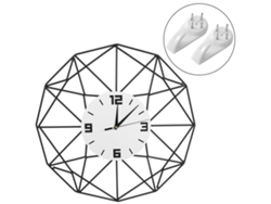 Reloj de pared de hierro moderno y elegante para decoración de bar, hogar, oficina y dormitorio.