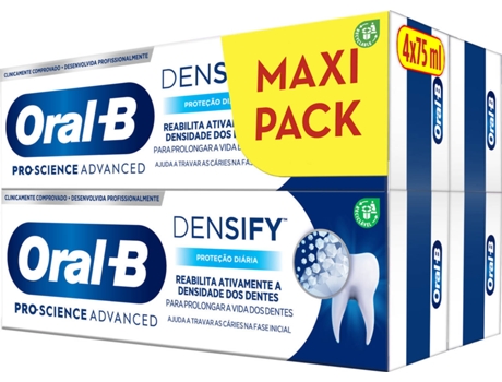 Pasta de Dientes ORAL-B Pro-Science Advanced Densify Protección Diaria (4 x 75 ml)