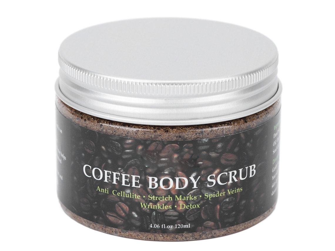 Exfoliante corporal de café con sal del Mar Muerto 120 ml