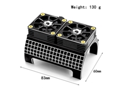 Disipador De Calor Con Dos Ventiladores Para Coche Teledirigido Big X 8s Kraton (motor Sr-22, 1717 4985)