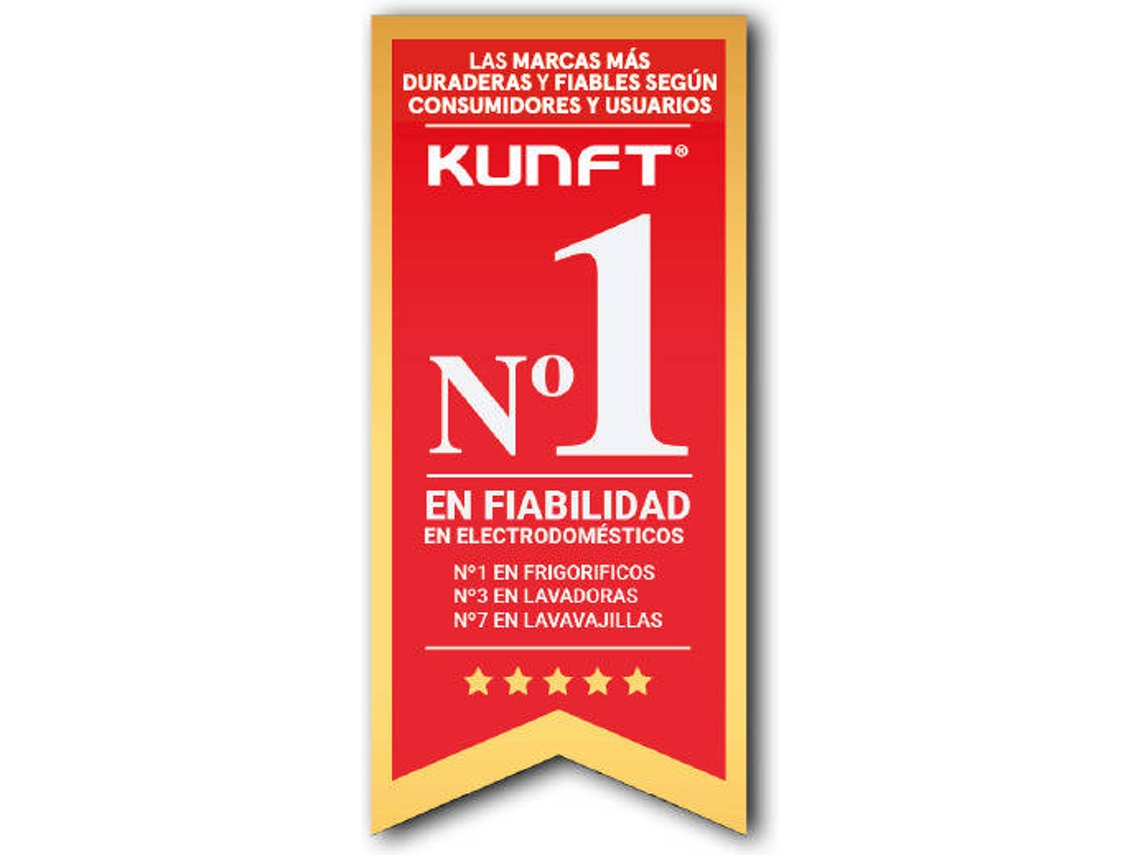 Lavavajillas KUNFT KDW4752N WH (12 Cubiertos - 60 cm - Blanco)