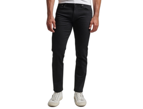Pantalones SUPERDRY Hombre (32x32 - Negro)