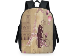 Mochila Romántica Tropicallife Diseño Torre Eiffel París Para Niños Niñas Hombres Mujeres Multiusos Mochila
