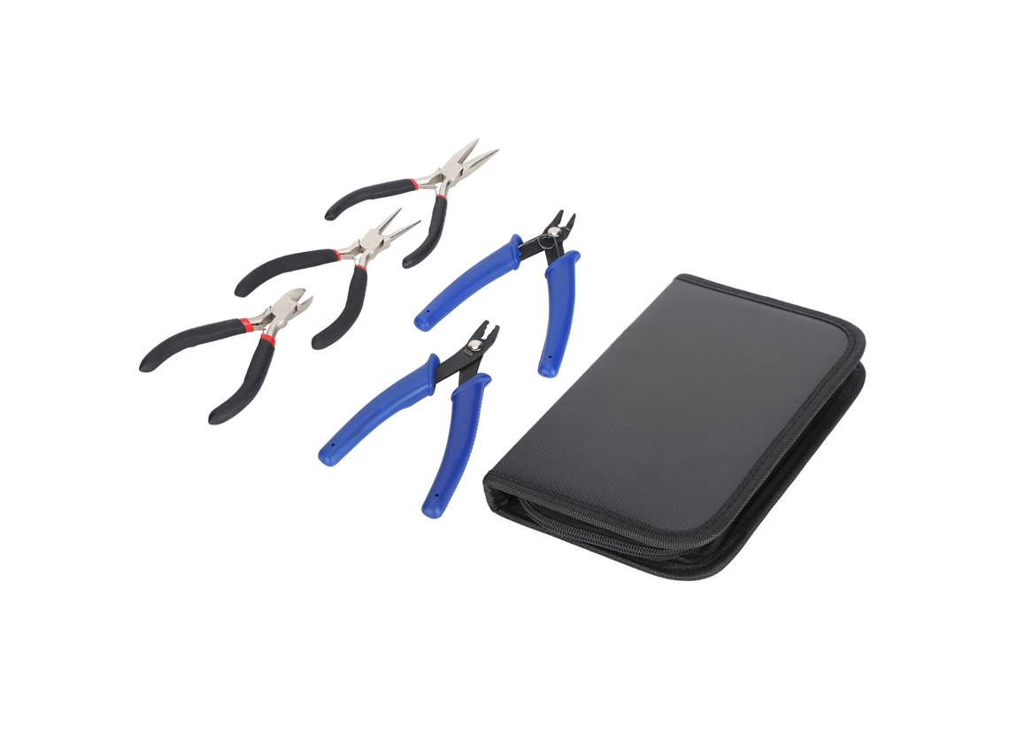 Juego De 5 Alicates Para Joyería Con Bolsa De Transporte Para La Fabricación De Joyas Y Proyectos De Bricolaje.