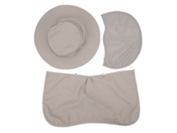 2026rebe-gorra De Pesca Nylon Transpirable Con Abertura Para Cuello, Protección Solar Para Hombre Y Mujer, Gris Claro