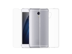 Caja Suave Transparente De La Serie Meizu + Película De Vidrio Templado (mmax) Protege El Teléfono, Hd Y Resistente A Los Arañazos