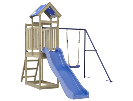 Parque Infantil De Exterior VIDAXL Marrón Madera