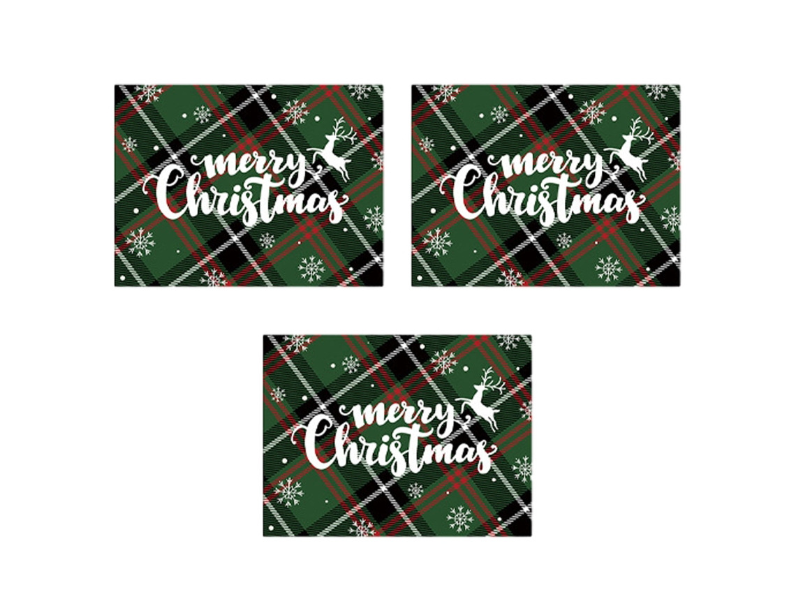 Salvamanteles Navidad o Halloween, juego de 3 salvamanteles, aislamiento térmico, PVC TRUYUETY