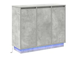 Aparador LED Gris 90x32x75 cm Madera Procesada MAISON EXCLUSIVE