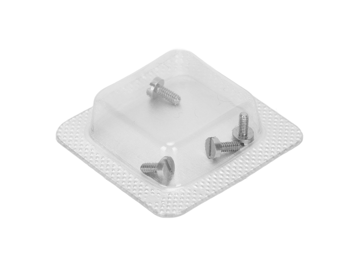 Kit De Tornillos De Acero Inoxidable Para Reparación De Relojes Con Ranura Y Caja De Almacenamiento