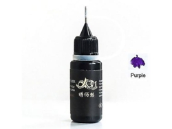 Cono De Henna India Para Tatuajes Temporales Con Pasta De Henna Morada.