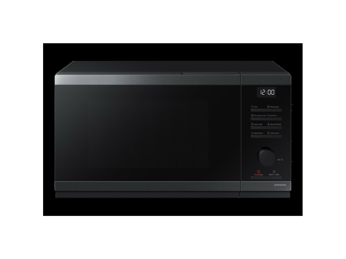 Microondas SAMSUNG MG23DG4524CG (Negro/Plateado - 2400 W - 23 L)