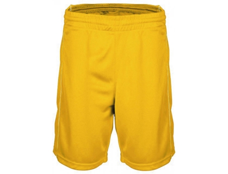 Pantalones Cortos para Mujer PROACT Baloncesto Amarillo (XS)