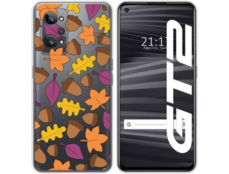 Carcasa para Realme GT 2 5G TUMUNDOSMARTPHONE Dibujos Transparente Otoño Multicolor