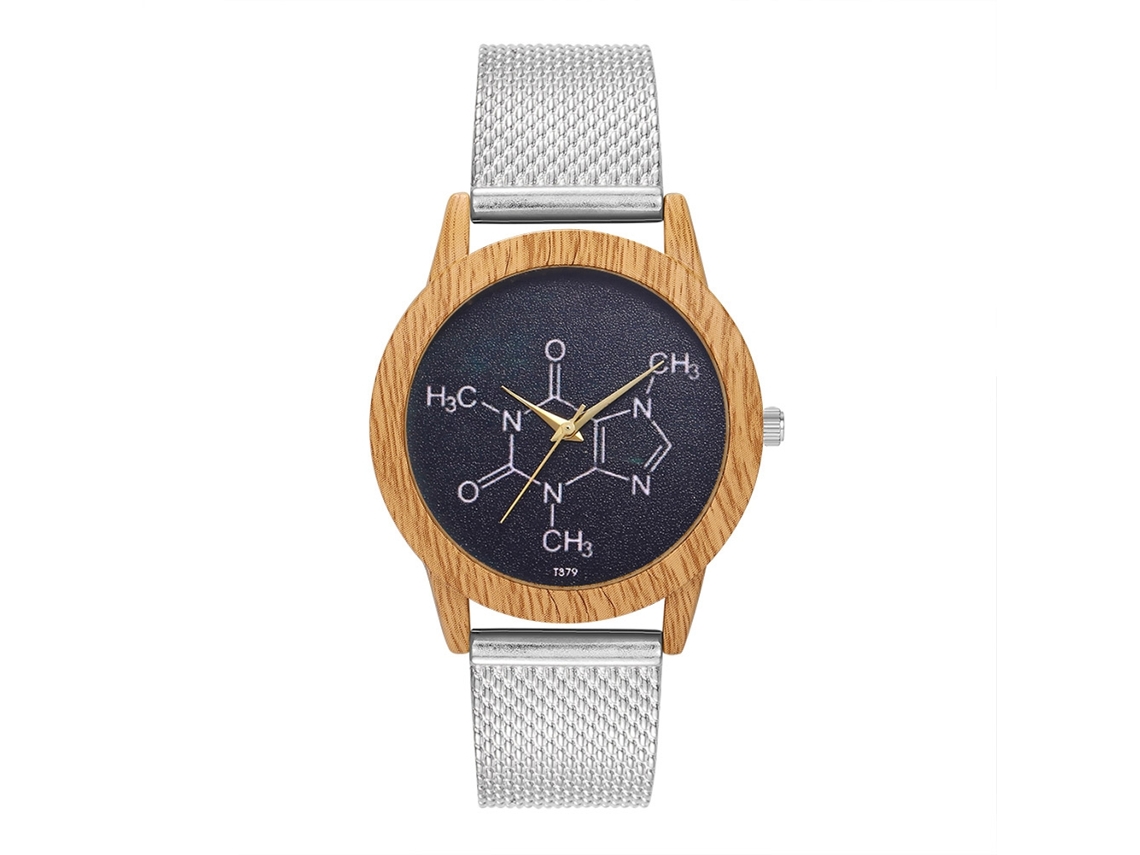 Reloj De Pulsera Analógico De Cuarzo Para Mujer, De Aleación, Con Esfera Redonda, Estilo Moderno, Color Plata.