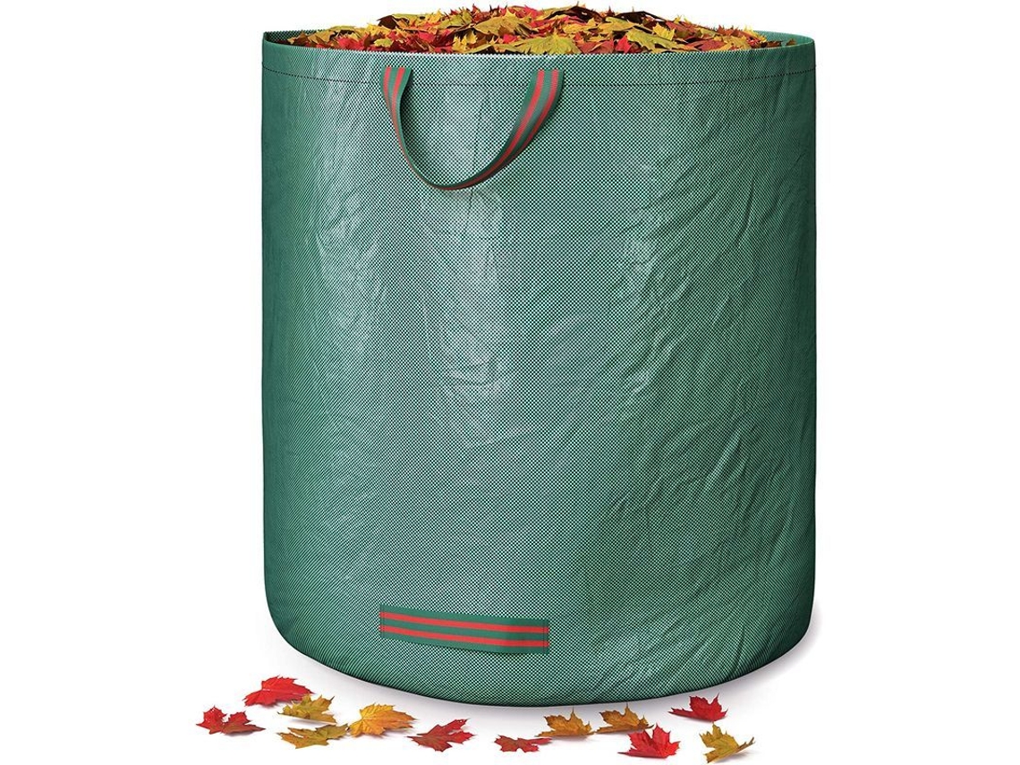 Bolsa Para Residuos De Jardín Con Asas - 272 Litros De Alta Capacidad, Reutilizable Y Estable.