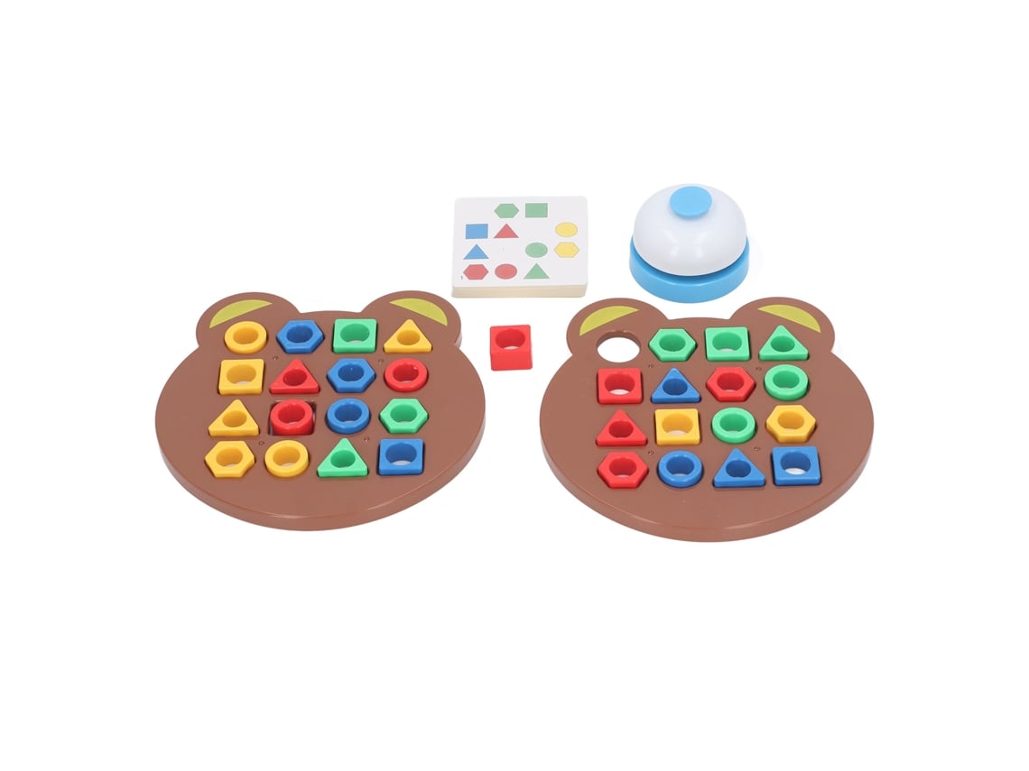 2026-2 Piezas Tableros De Rompecabezas Geométrico Juego De Emparejamiento Rápido De Formas Juguete Educativo Sensorial Para Niños 2 Jugadores