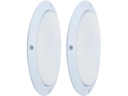 Cubierta Metálica Blanca Para Altavoz De 6,5 Pulgadas, 2 Piezas, Acero Laminado En Frío Y Protección Abs.